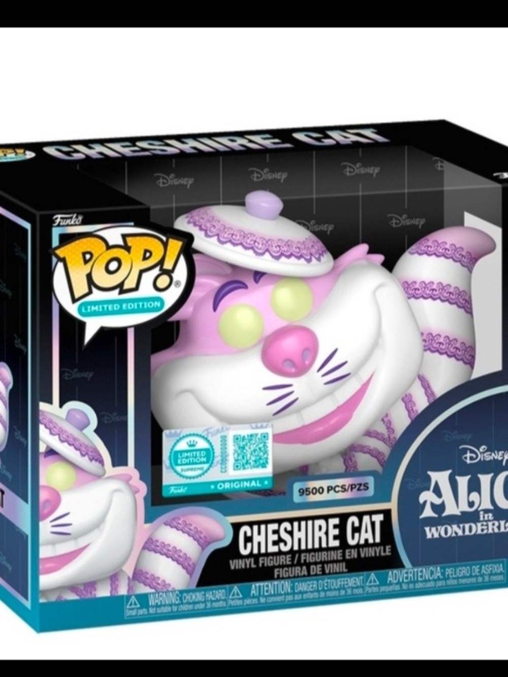Funko Pop! Cheshire Cat Vinyl Figure - Pink, White & Purple. LE 9500